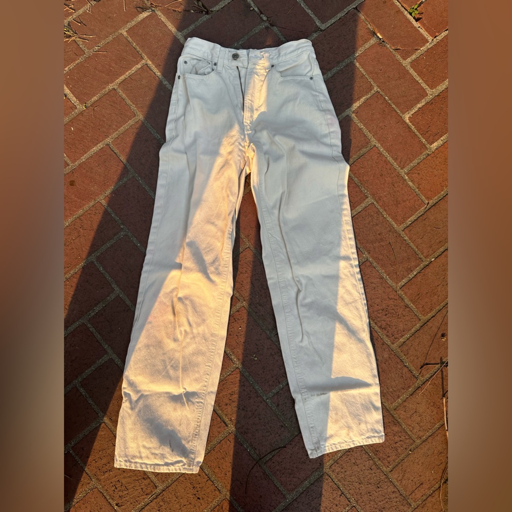WOMEN’s white/beige jeans, size 24 BDG